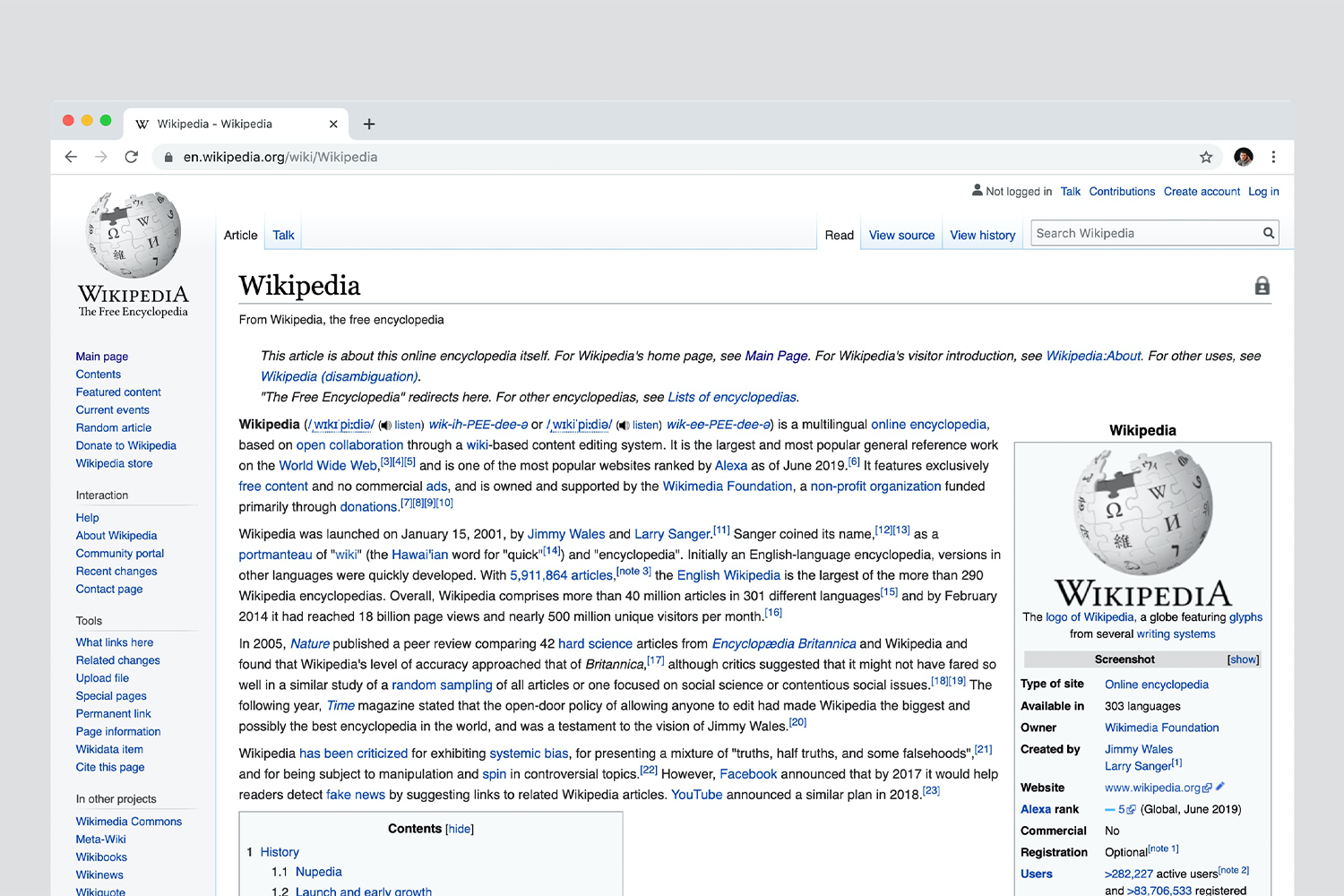 Wikipedia'nın On Yıldaki İlk Masaüstü Tasarım Güncellemesi Tekneyi Sallamıyor