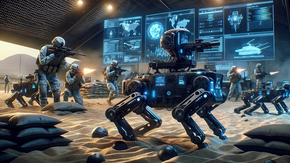 ABD Deniz Kuvvetleri, Yapay Zekalı Silahlı Robot Köpekleri Test Ediyor 