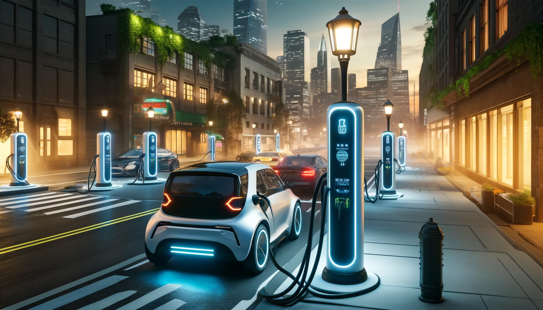 Sokak lambaları şarj istasyonu oluyor!