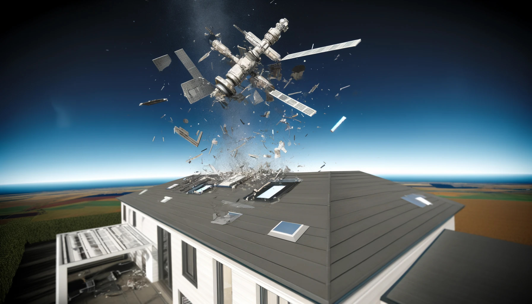 Gerçek Üstü Olay: Uzay İstasyonundan Atılan Atıklar, bir Konutun Çatısına düştü!