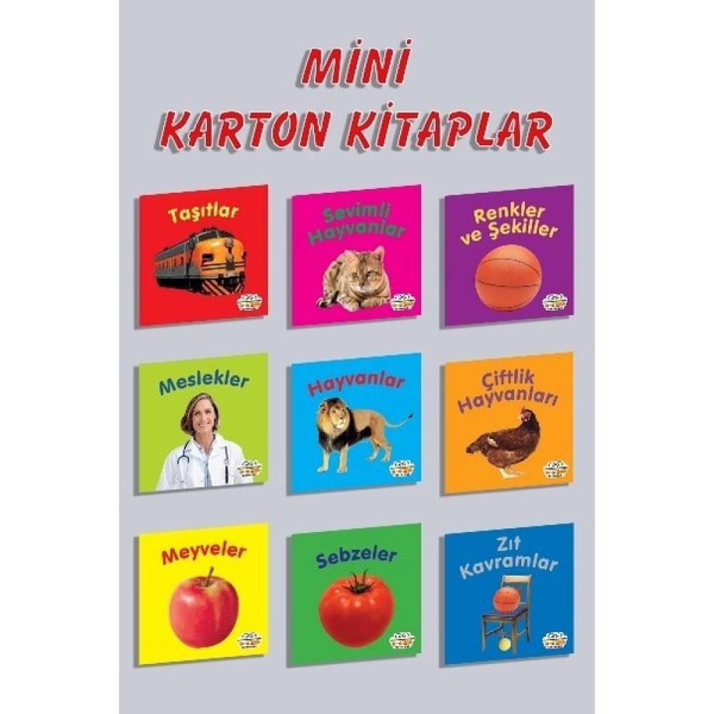 0-6 Yaş Yayınları Mini Eğitici ve Öğretici 9 Çeşit Karton Kitaplar Okul Öncesi Eğitici & Öğretici Kitaplar Fiyatı