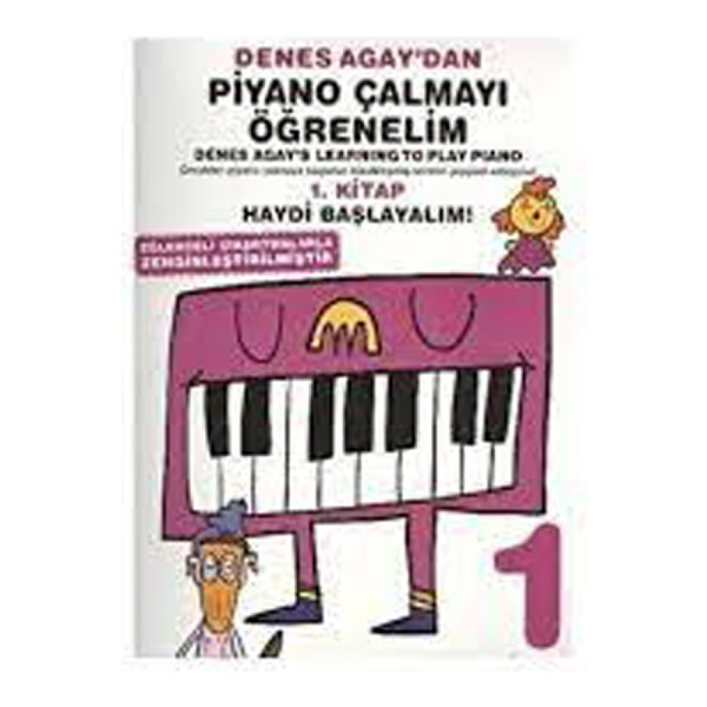 013-PMEM2501 Learning To Play Piano Denes Agay 1. Kitap Müzik Fiyatı