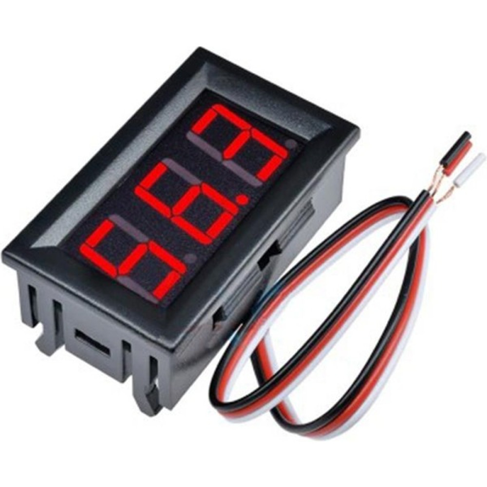 0.56 inch 0-100V DC 3 Kablolu Dijital Panel Kırmızı Voltmetre Düşük Kalite Diğer Test ve Ölçüm Cihazları Fiyatı