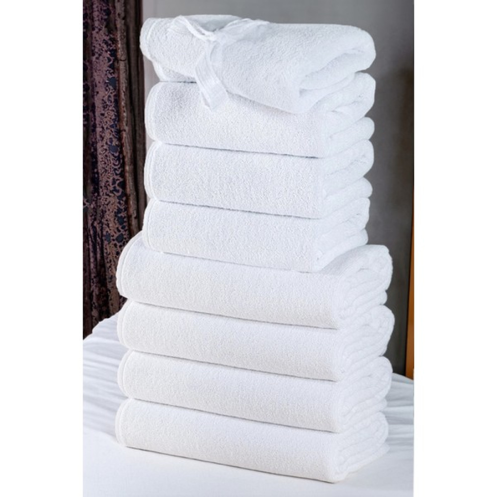 1 Adet Beyaz Otel Havlusu %100 Pamuk El & Yüz & Baş Havlusu 50X90 cm - 50 x 90 cm El / Yüz Havlusu Fiyatı