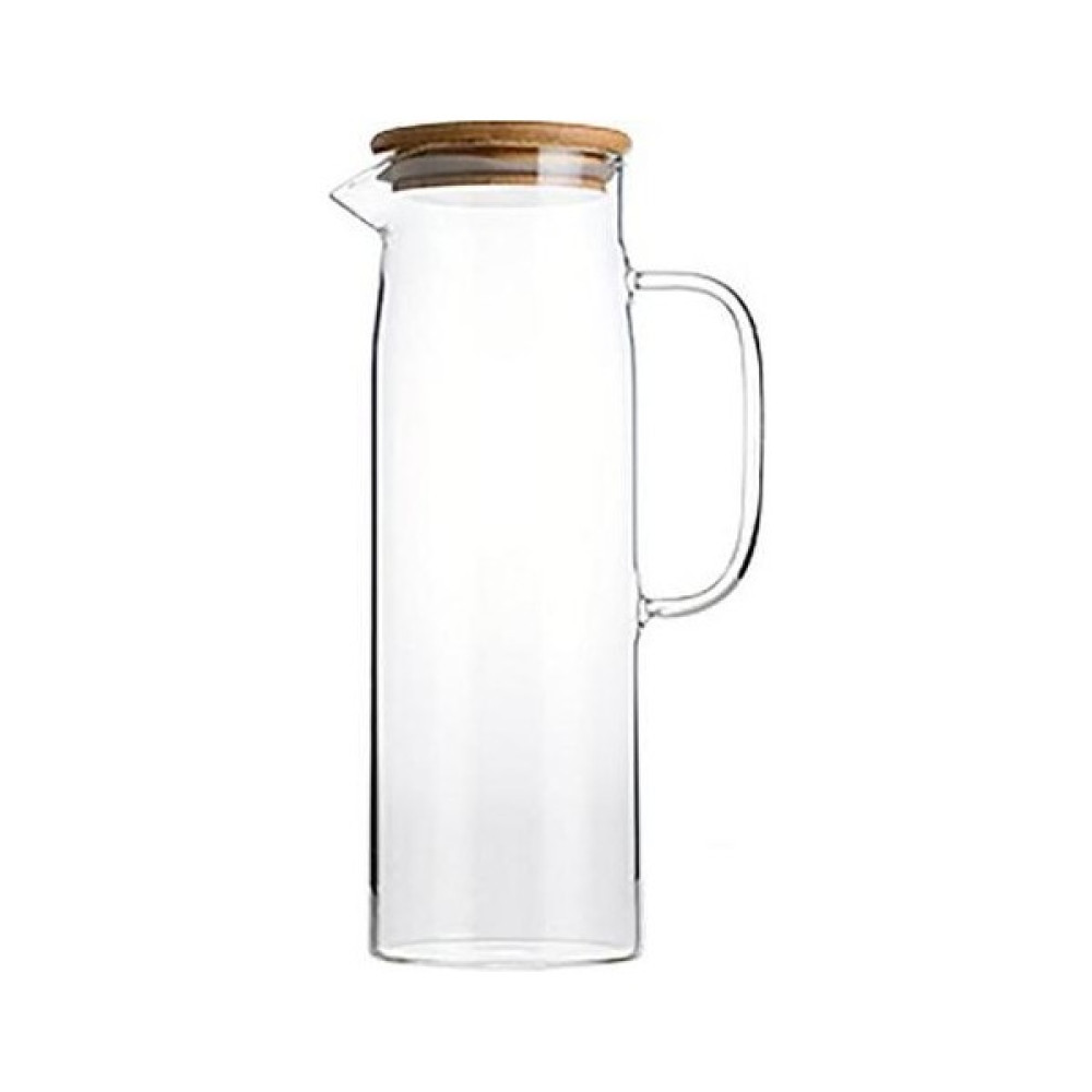 1 Adet Yüksek Borosilikat Cam Suyu Su Şişesi Sürahi Drinkware Konteyner Kupası ile Büyük Kapasiteli Şişeler Tencere | Su Coss su Isıtıcısı Sürahi Fiyatı