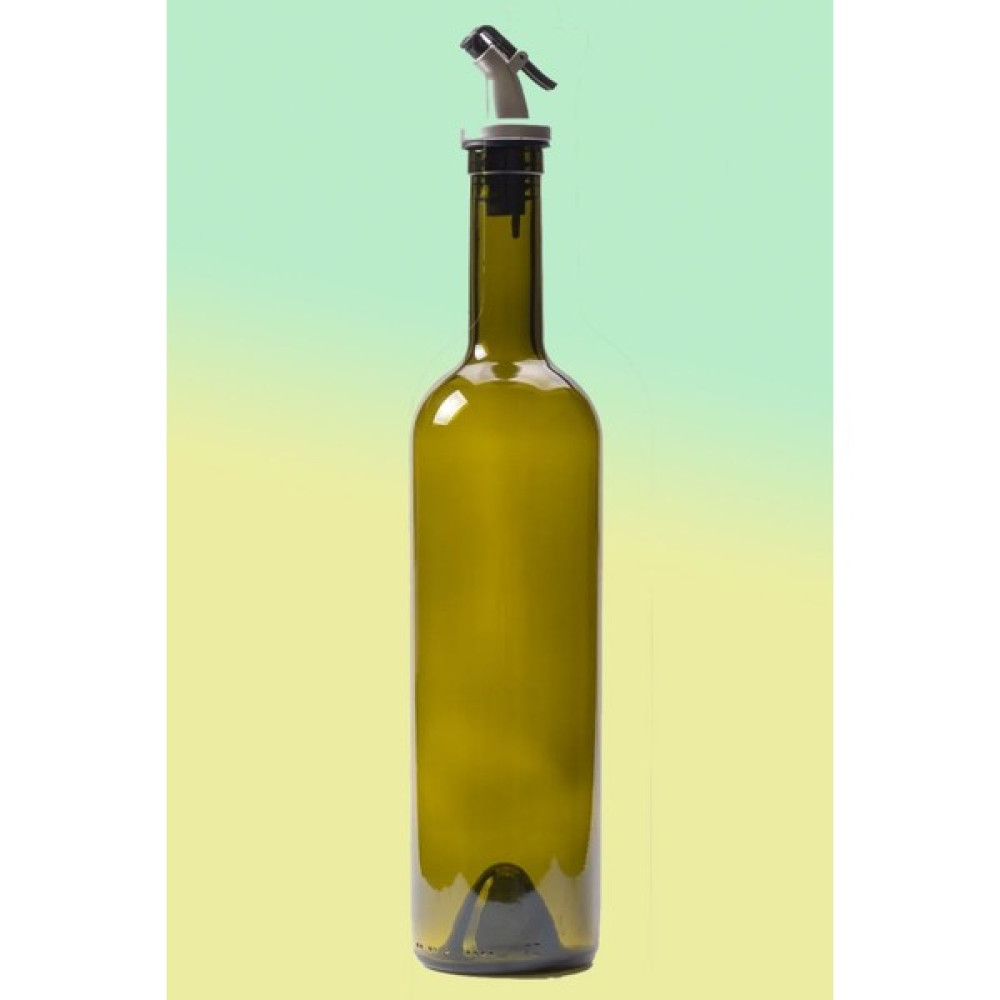1 Adet Zeytinyağı Şişesi Gümüş Akıtıcılı Ayçiçek Yağı ve Sıvılar Için Uygun 750ML Cam Yağdanlık Şişe - 750 ml Nalburiye & Hırdavat Fiyatı
