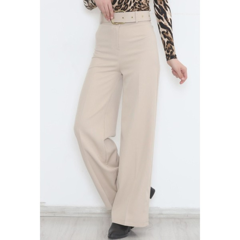 1 Dünya Shop 1ds 1 Dünya Shop Kemerli Palazzo Pantolon Açıkvizon - 24194.683. 26 Kadın Pantolon Fiyatı