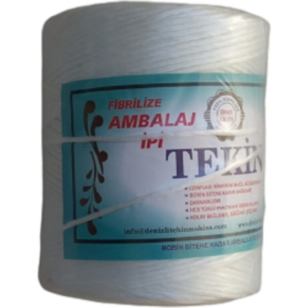 1 kg Beyaz Renk, Naylon Plastik Fibrilize Ambalaj Ipi. 1000GR. Nalburiye & Hırdavat Fiyatı