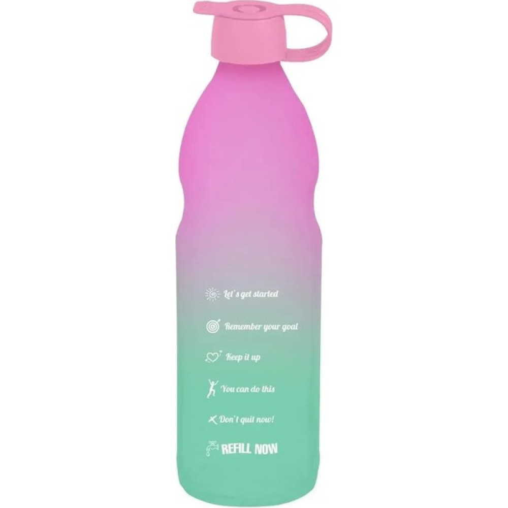 1 Lt Motivasyon Su Matarası Cam Su Şişesi 1000 ml - Pembe Suluk Fiyatı