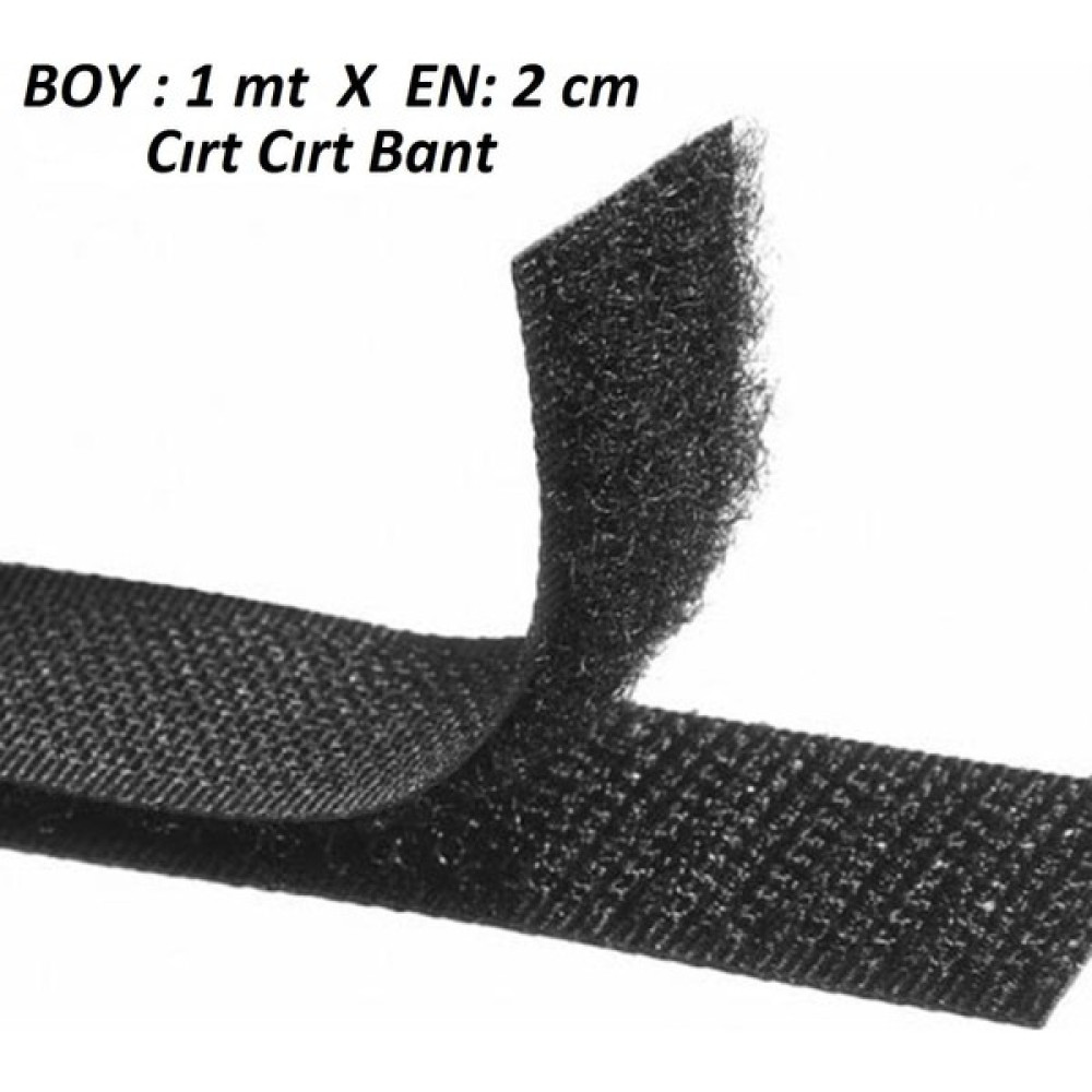 1 Metre Cırt Cırtlı Bant Cırt Bant - Cırt Cırt Band -Çift Taraflı Cırt En 2cm x Boy 1mt Nalburiye & Hırdavat Fiyatı