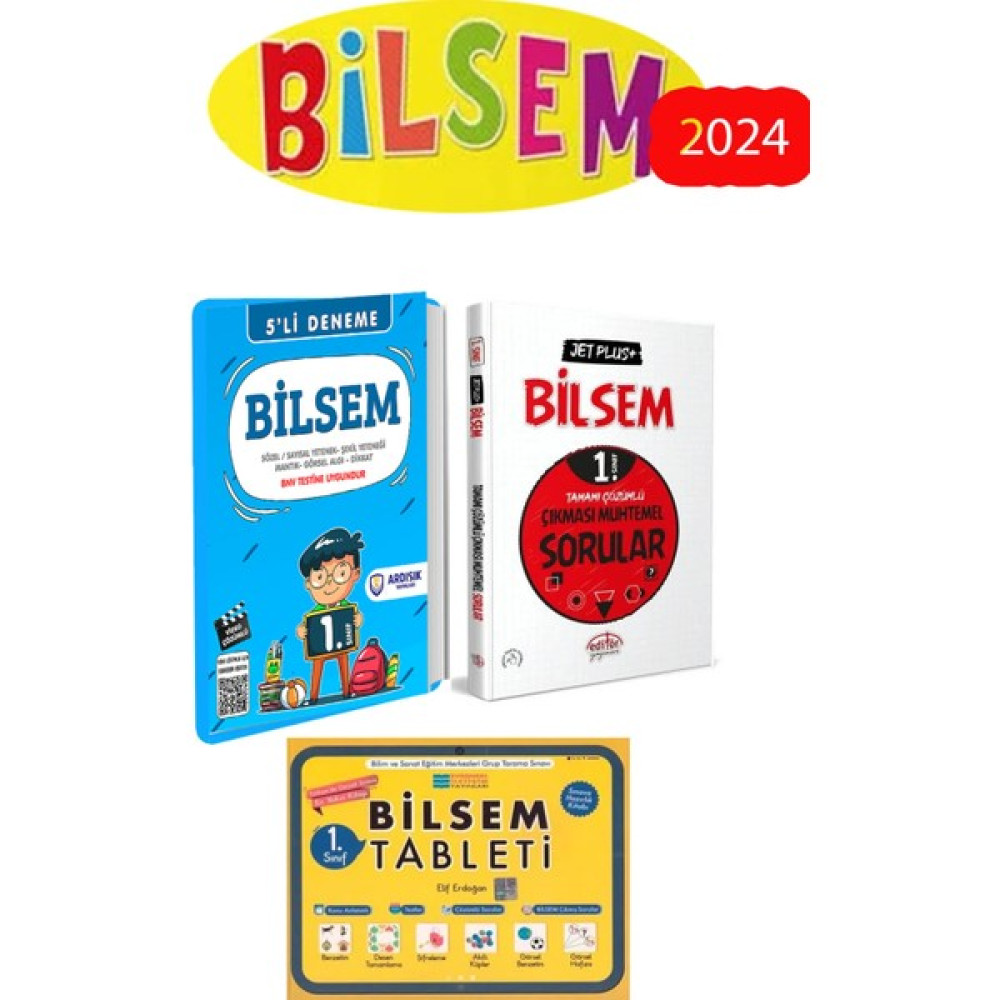 1. Sınıf Bilsem Deneme Sınavı Bilsem Tablet Kitabı Çıkması Muhtemel Soru Bankası Tüm Dersler Fiyatı