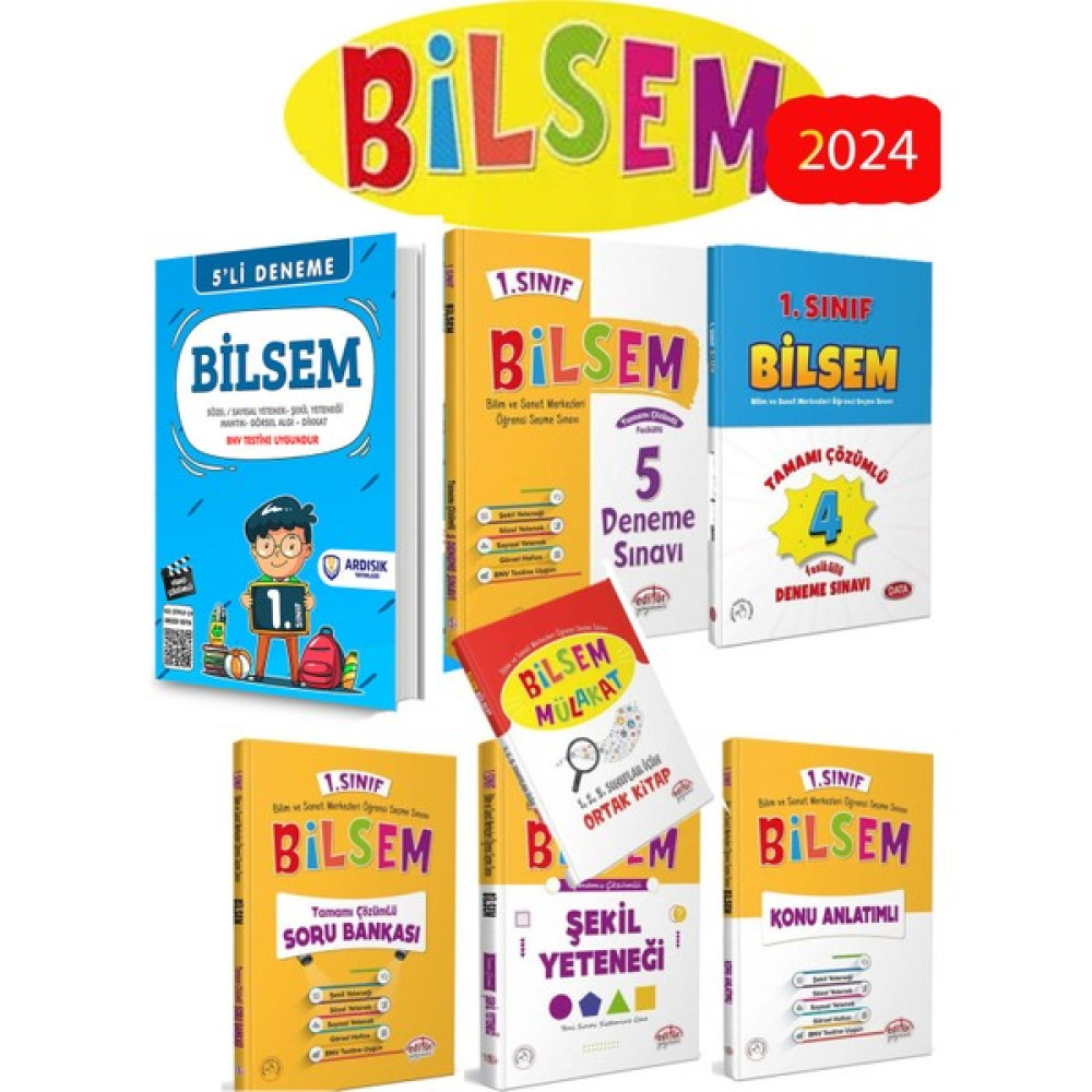 1. Sınıf Bilsem Hazırlık Seti Full 2024 Bilsem Sınavı Kazandıran Set Tüm Dersler Fiyatı
