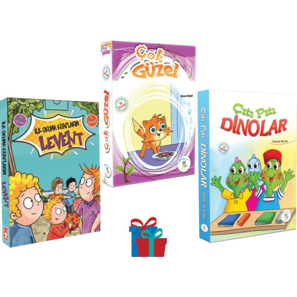 1. Sınıf Çok Güzel - Çıtı Pıtı Dinolar Hikaye Seti - Ilk Okuma Kitaplarım Levent Hikaye Çocuk Öykü Fiyatı