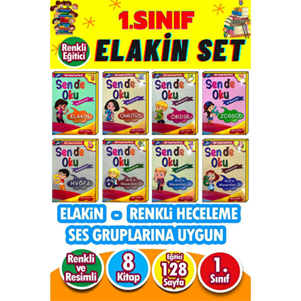 1. Sınıf Elakin Okuma Dizisi (8 Kitap) Çocuk Masal Fiyatı