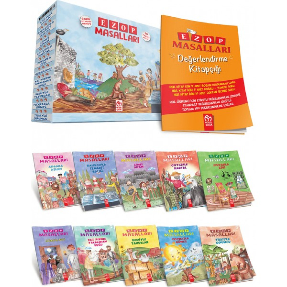 1. Sınıf Ezop Masalları 10 Kitap Çocuk Öykü Fiyatı
