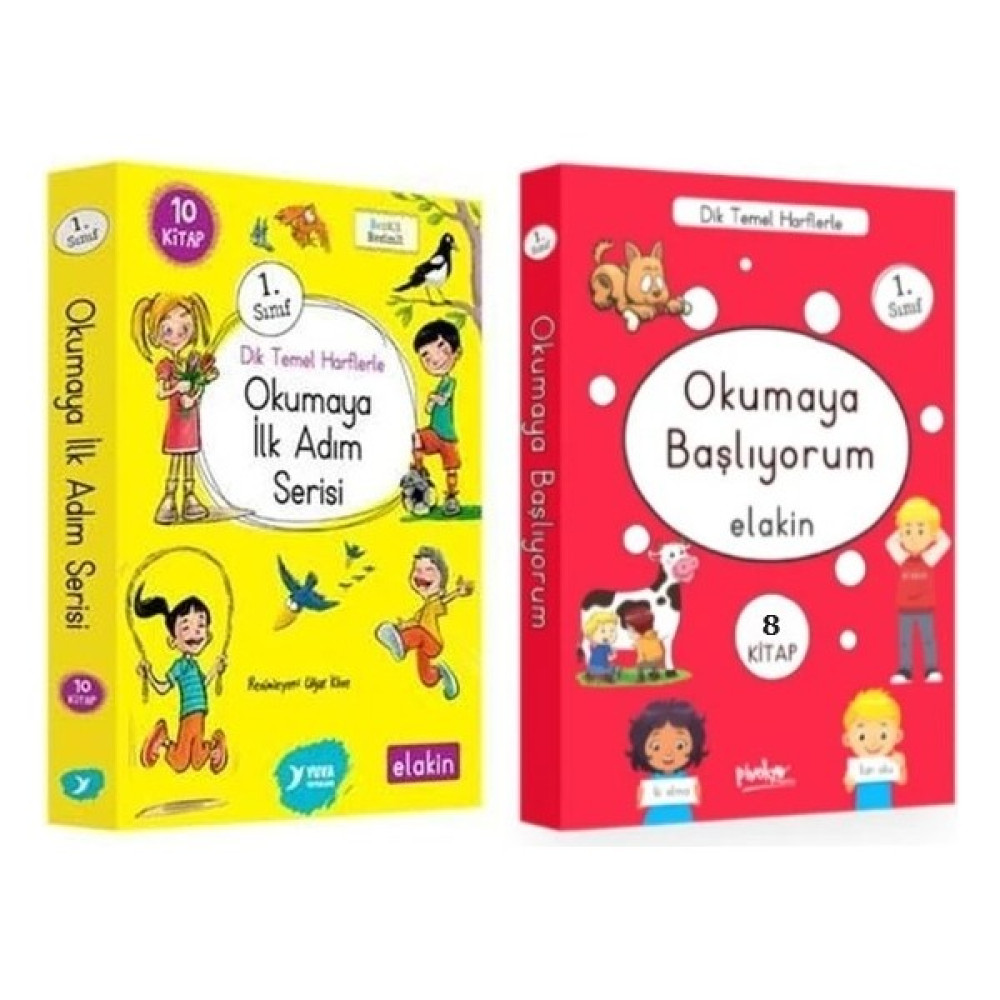 1. Sınıf Hikaye Kitapları 18 Kitap Set / Okumaya Ilk Adım Serisi - Okumaya Başlıyorum Serisi Elakin Çocuk Masal Fiyatı