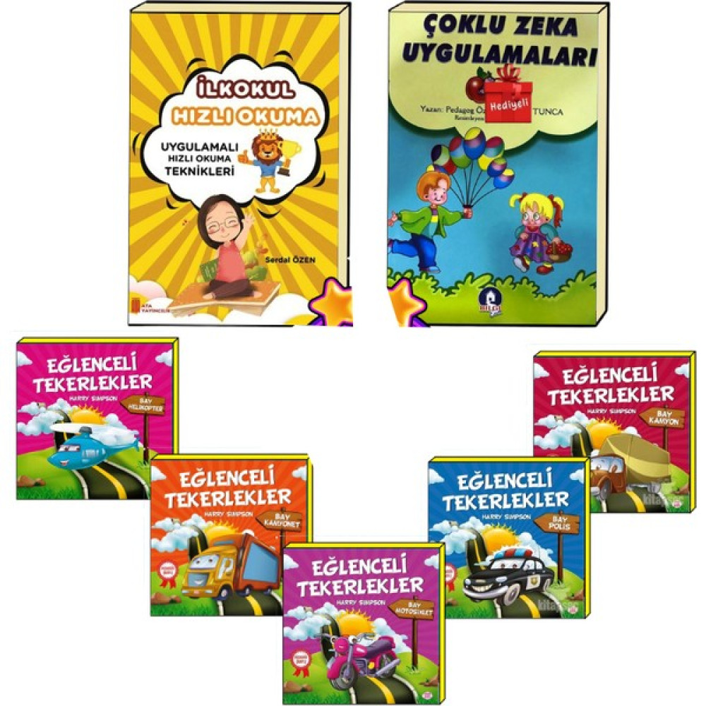 1. Sınıf Hızlı Okuma Kitabı+Bulmacalarla Öğreniyorum + 1. Sınıf 5'li Hikaye Kitabı Seti Çocuk Öykü Fiyatı