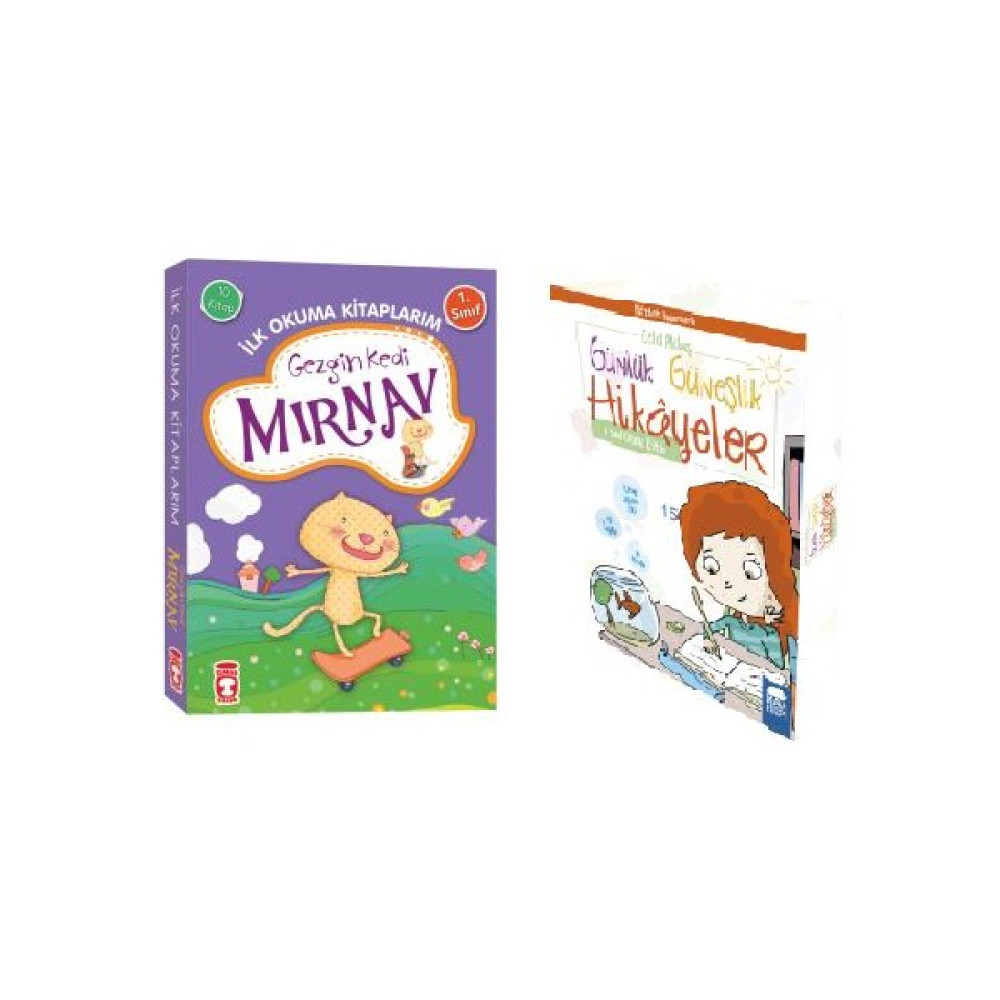 1. Sınıf Ilk Okuma Kitapları Set / Gezgin Kedi Mırnav - Günlük Güneşlik Hikayeler Çocuk Öykü Fiyatı