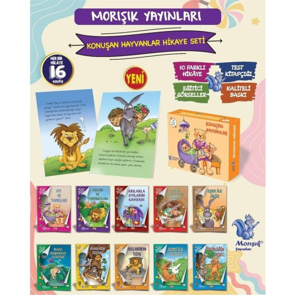 1. Sınıf Konuşan Hayvanlar Hikaye Seti 10 Kitap Diğer Fiyatı