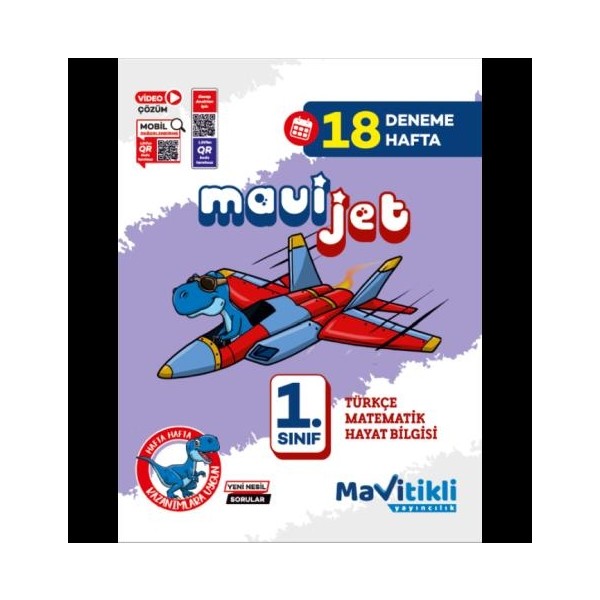 1. Sınıf MaviTikli 18 Hafta Deneme Mavijet Türkçe ve Matematik Sınav Bilgisi Kaynak Kitapları Fiyatı