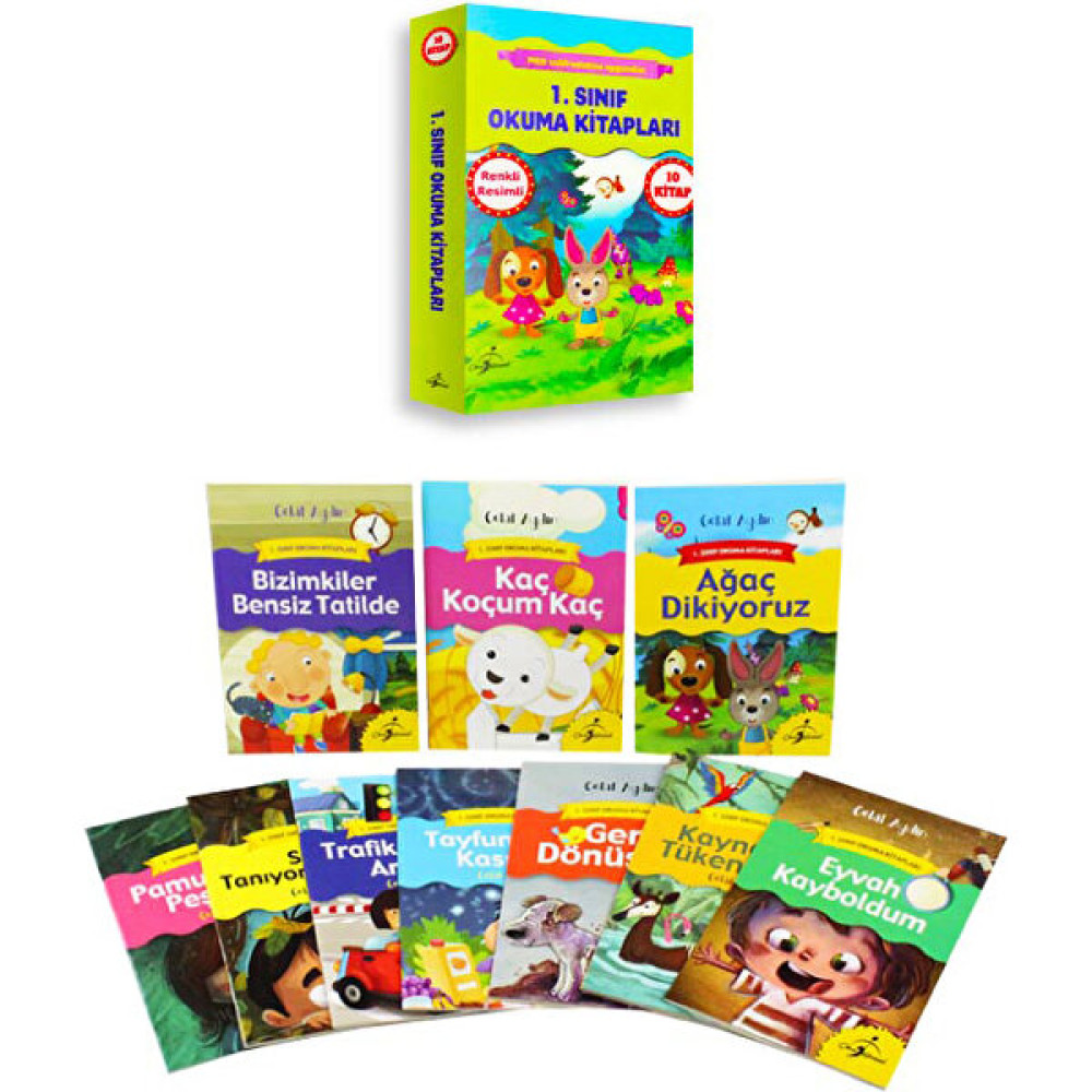 1. Sınıf Okuma Kitapları Serisi - 10 Kitap - Celal Akbaş Çocuk Öykü Fiyatı