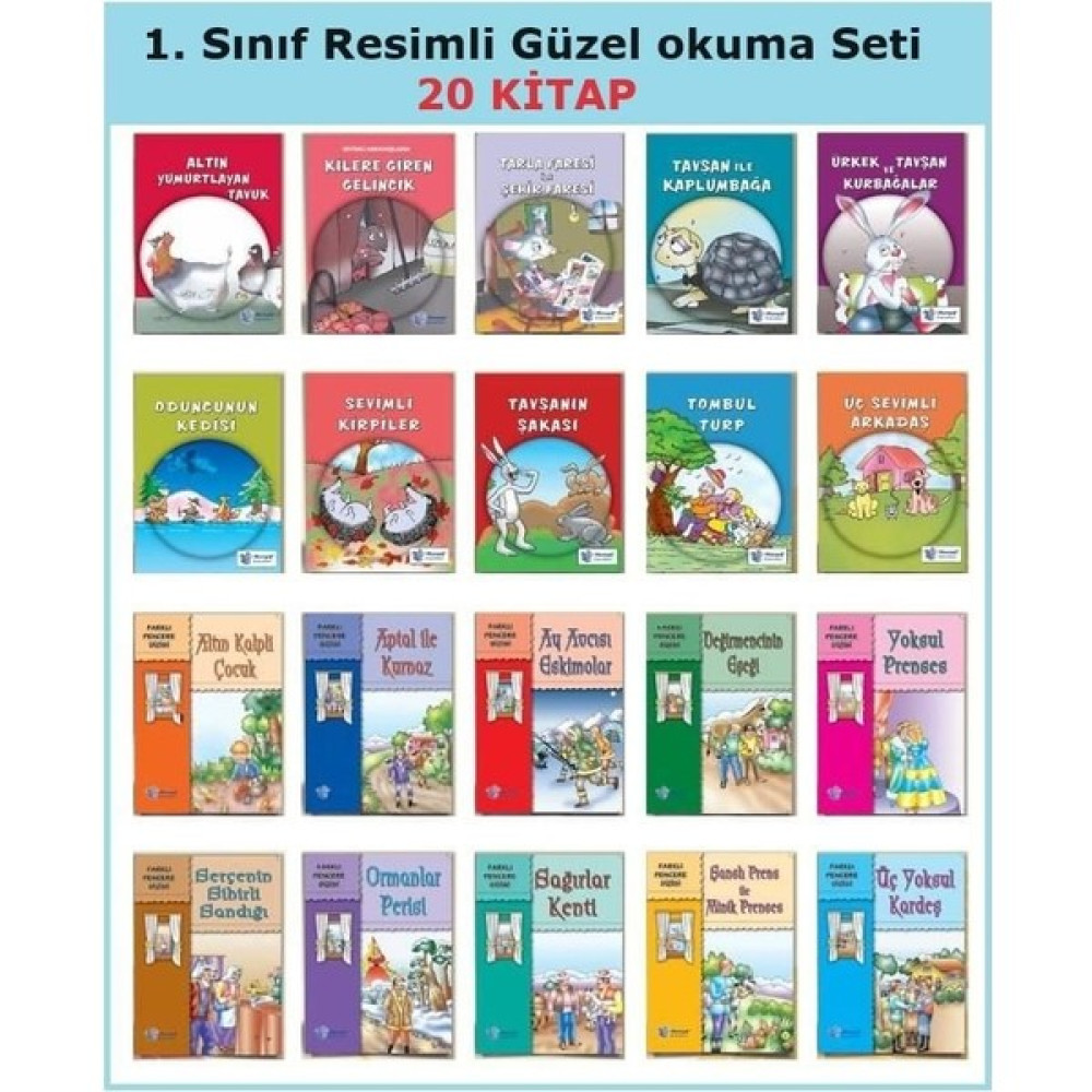 1. Sınıf Resimli Güzel Okuma Hikaye Seti (20 Kitap) Çocuk Öykü Fiyatı