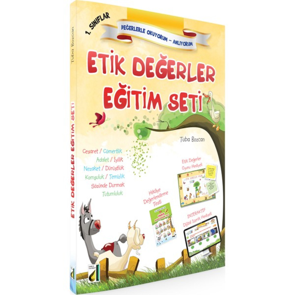 1. Sınıflar Etik Değerler Eğitim Seti (10 Kitap+Hds) Çocuk Masal Fiyatı