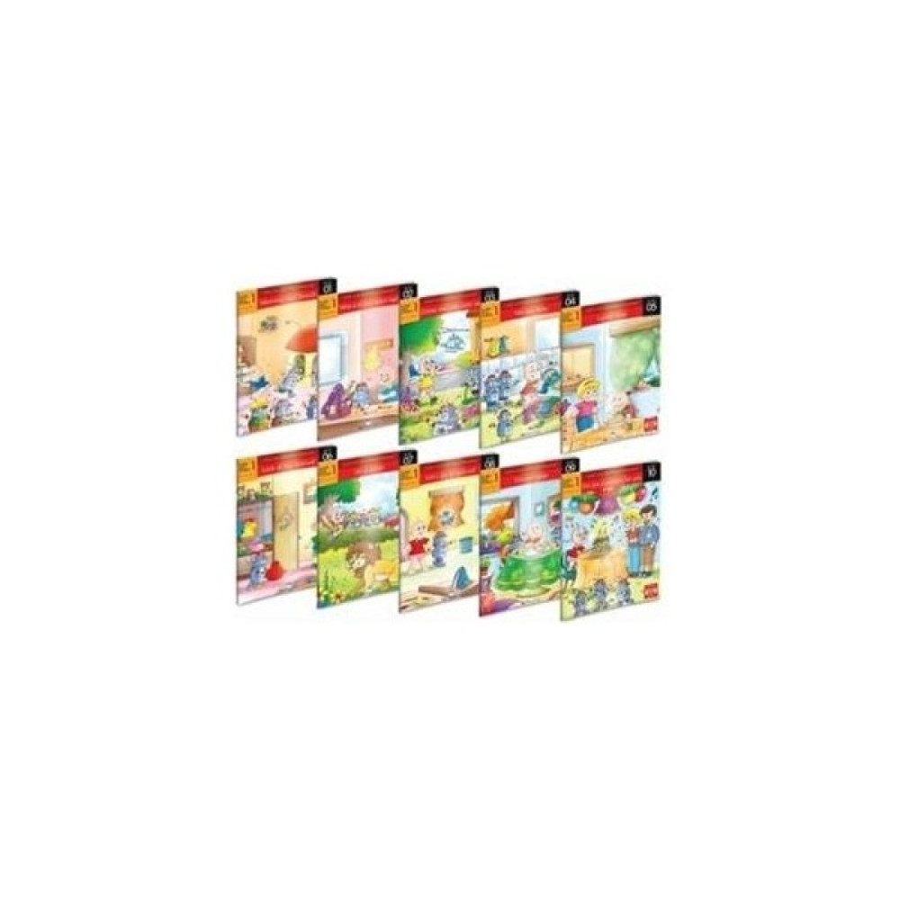 1. ve 2.sınıf Büyük Boy Hikaye Seti 10 Kitap Hikaye Her Kitap 16 Sayfalık Resimli Kitap Okuma Seti Çocuk Öykü Fiyatı