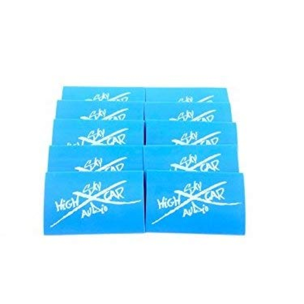 (10) 2/0 or 1/0 Gauge Blue 1.5" x 2" Heat Shrink Tube 4 Ring Terminals Tubing
