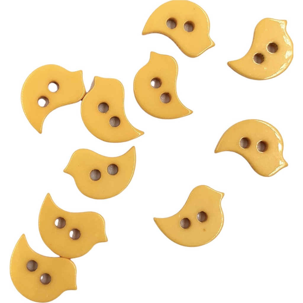 10 Adet 14 mm Kuş Düğme (Sarı) - Sarı Evcil Hayvan Ürünleri Fiyatı