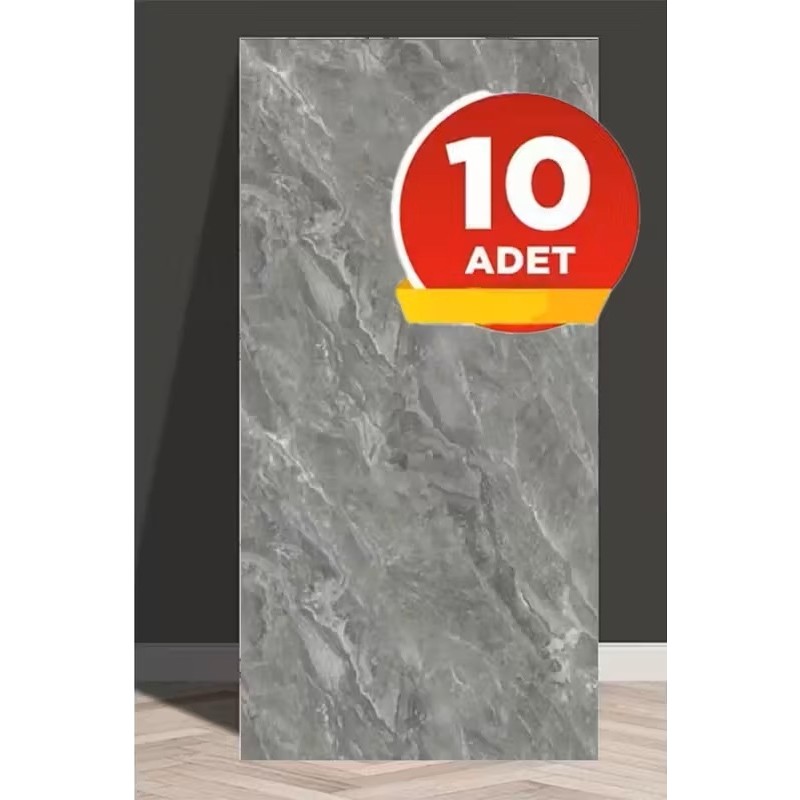 10 Adet, 30X60 cm Lüx Gri Mermer Desenli Kendinden Yapışkanlı Seramik Köpük Banyo Pvc Duvar PANELI-M090 - 30 x 60 cm SSD / Solid State Drive Fiyatı