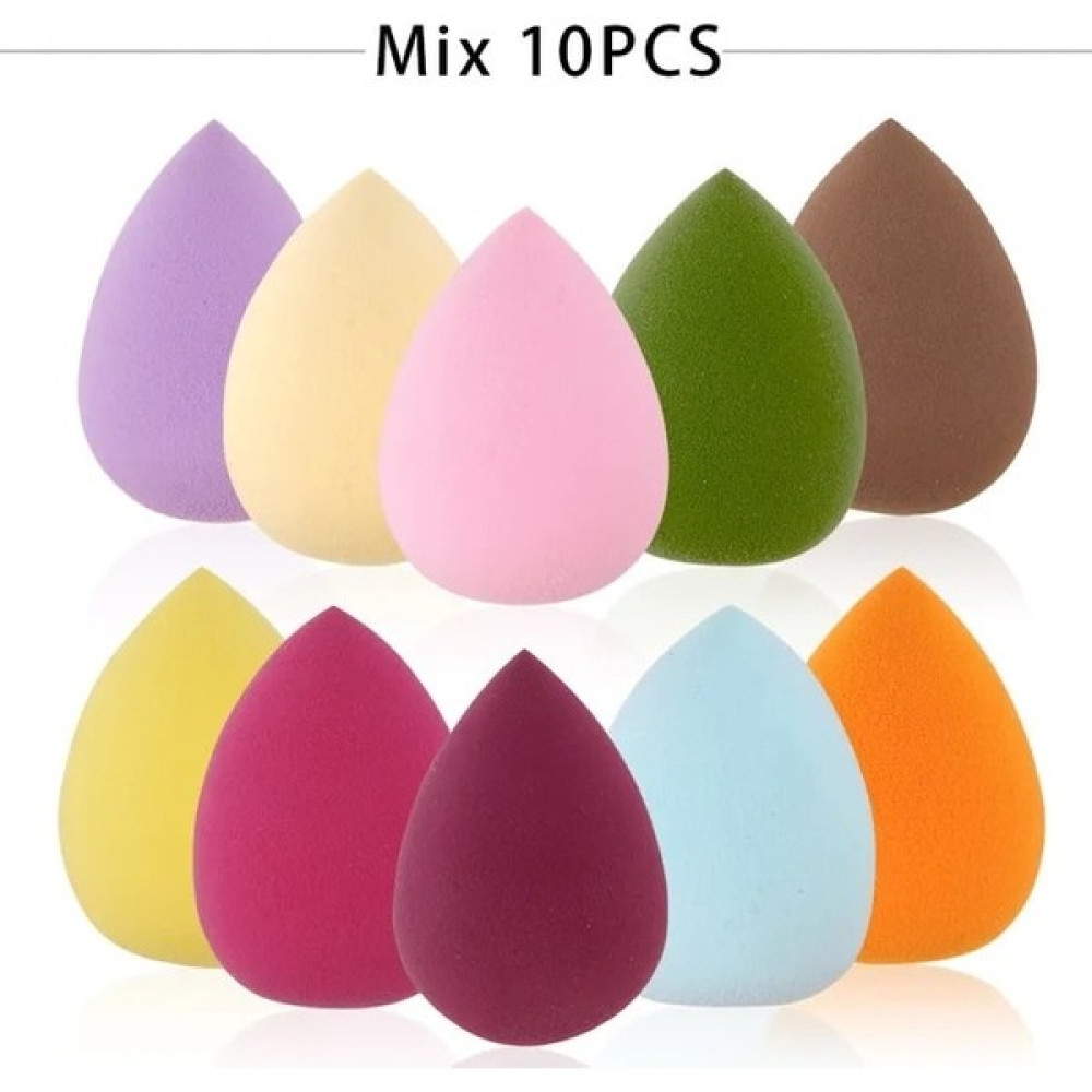 10 Adet Mix 3/5/10 Adet Makyaj Süngeri Meslek Yüz Kozmetik Fondöten Pudra Makyaj Süngeri Yumuşak Makyaj Su Damlası Şekli Kozmetik Puf (Yurt Dışından) Makyaj Fırça ve Aksesuarları Fiyatı
