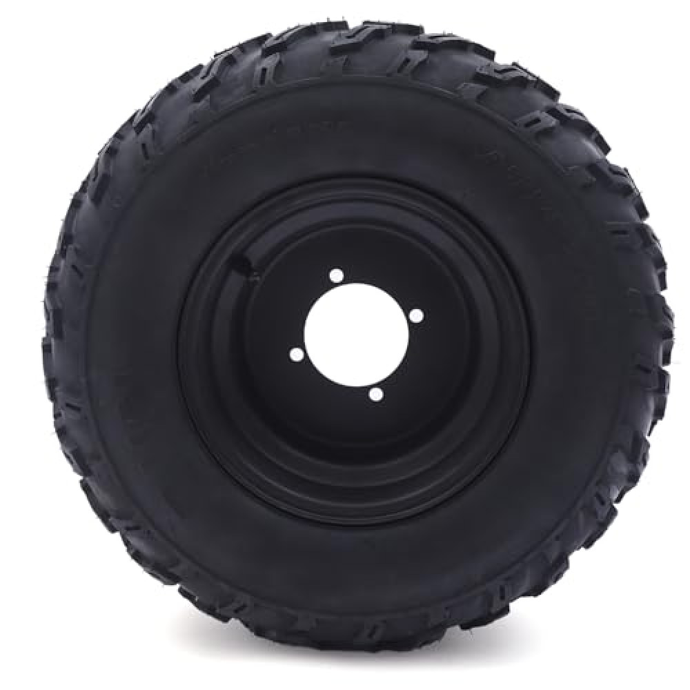 10" ATV Wheels Tire Rim, 22x10-10 Iron & Rubber Tire with Rim Wheel One Tire Mounted on One Rim for ATVs And Go Karts As Front Or Rear Wheel