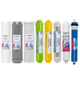 SUZUKI Technology 10 Inç Açık Kasa Su Arıtma Cihazı Tam Set (8 Filtre) Mineral, Detoks ve Alkali Filtre Ilaveli Bahçe Makinesi Aksesuar & Yedek Parça Fiyatı
