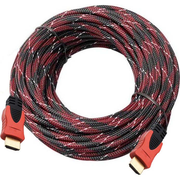10 Metre Örgülü 1080P HDMI Kablo Tv Bilgisayar Uydu Projeksiyon Full Hd Görüntü Ses Aktarma Kablosu Seri & Paralel Kablo Fiyatı