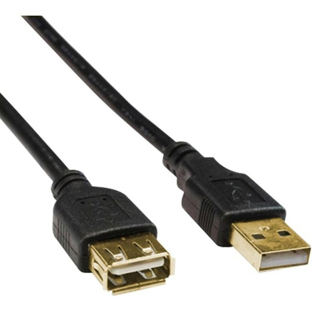 10 Metre, USB 2.0 Uzatma Kablosu, Siyah, Gold Kılıflı, - Siyah - 10 m Seri & Paralel Kablo Fiyatı