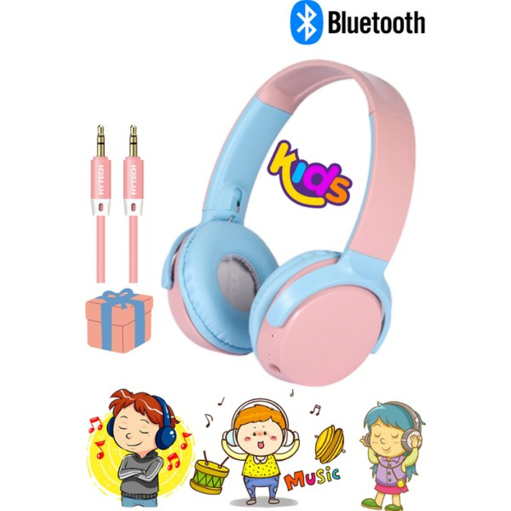 10 Numara Hafif Yumusak Ayarlanır Boyut Katlanabilir Kablolu- Kablosuz Çocuk Bluetooth Kulaklık Aux Type- C - Pembe Kulak Üstü Kulaklık Fiyatı