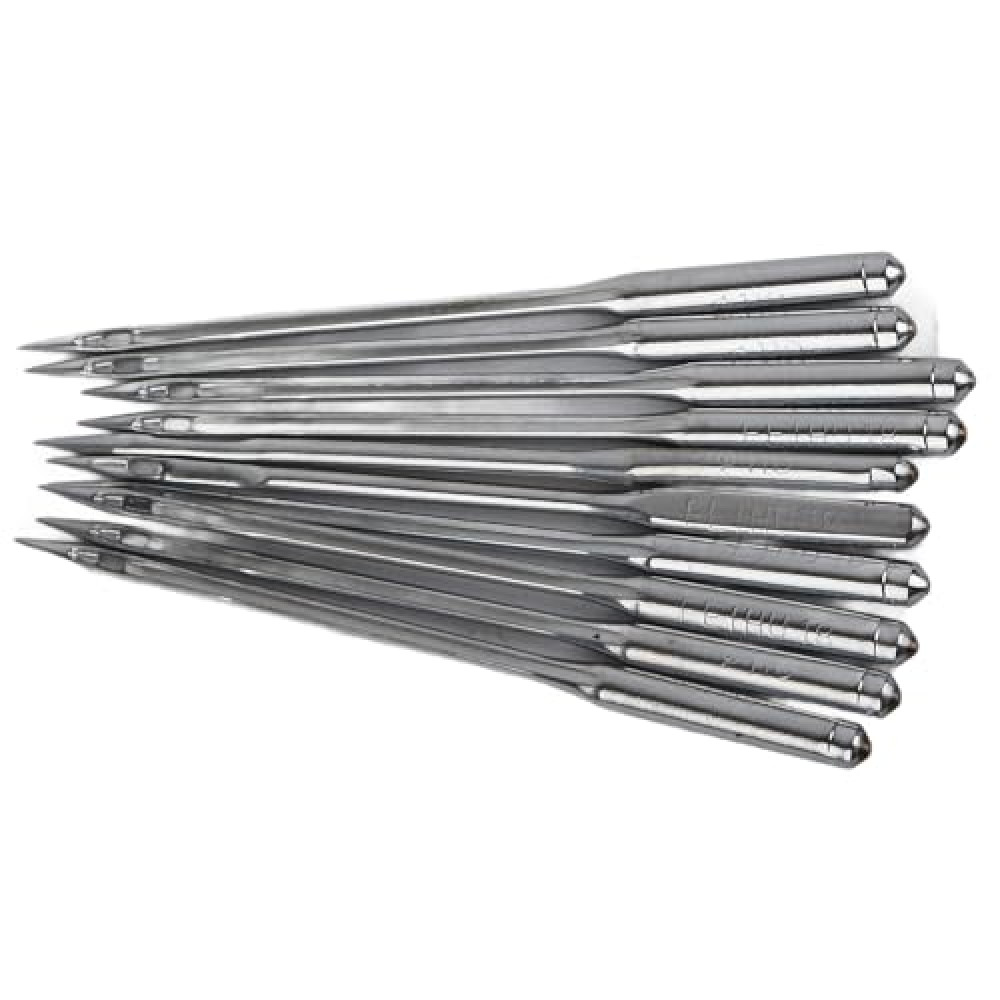 10 Pcs Silver Stainless Steel Shoe Repairing Machine Tool Needle Pack Accessory for The Shoe Repair Machine for Shoe Sewing Machine,Leather Needles for Sewing Machine(Sl‑18)
