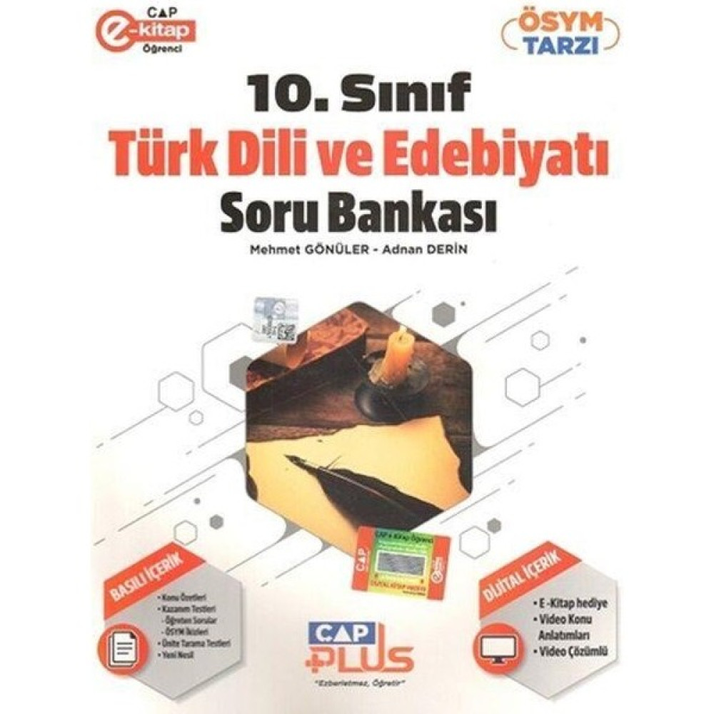 10. Sınıf Anadolu Lisesi Türk Dili ve Edebiyatı Plus Soru Bankası Çap Yayınları Kaynak Kitapları Fiyatı