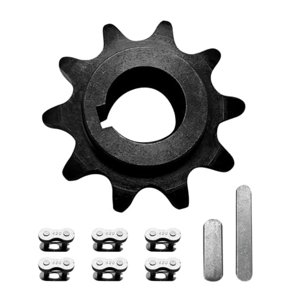 10 Tooth with 5/8'' Bore #40 41 420 Chain Sprocket for Coleman CT200U CT200U-EX BT200X KT196 Predator 196cc 200cc 212cc 6.5hp Baja Massimo Warrior Mini Bike Trailmaster MB200 Go Kart Cart Parts