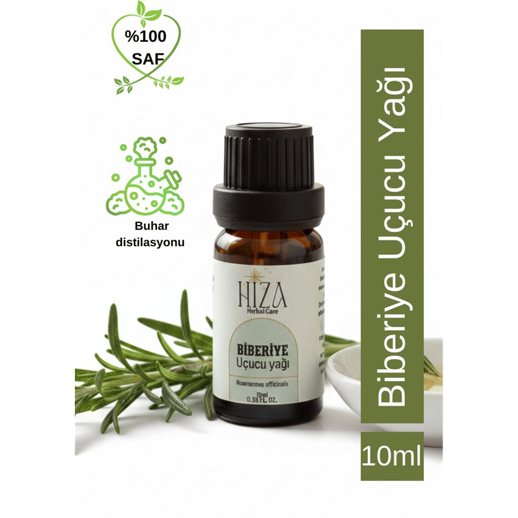 %100 Doğal Biberiye Uçucu Yağı 10 ml Diğer Fiyatı