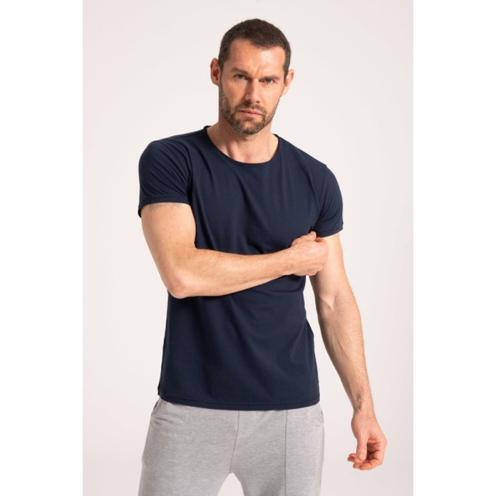 %100 Pamuk Yüksek Kalite Kumaş Erkek Tişört., Rahat Fit Kesim Lacivert Erkek Tshirt Erkek T-shirt Fiyatı