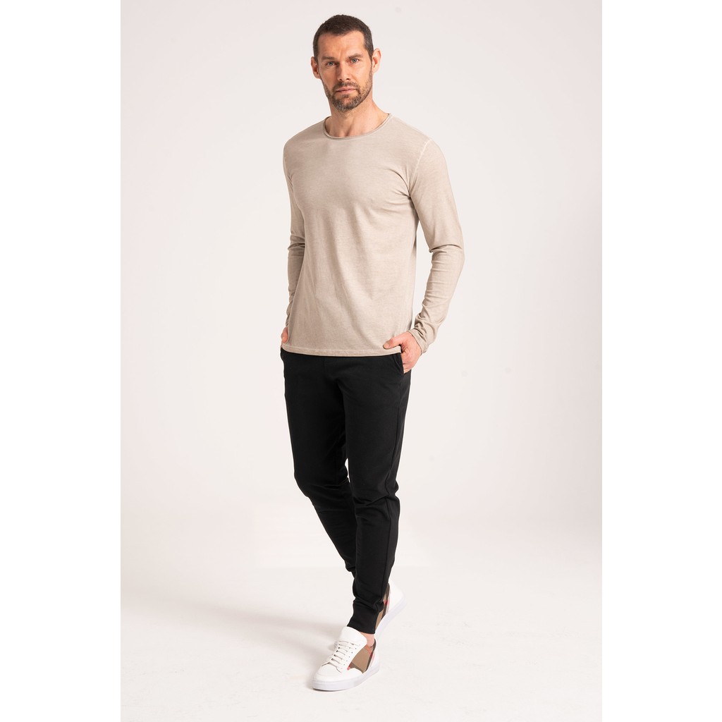 %100 Pamuk Yüksek Kalite Normal Fit Erkek Tişört, Yağ Yıkama (Dirty Oil) Uzun Kollu Sand Tshirt Giyim & İç Giyim Fiyatı