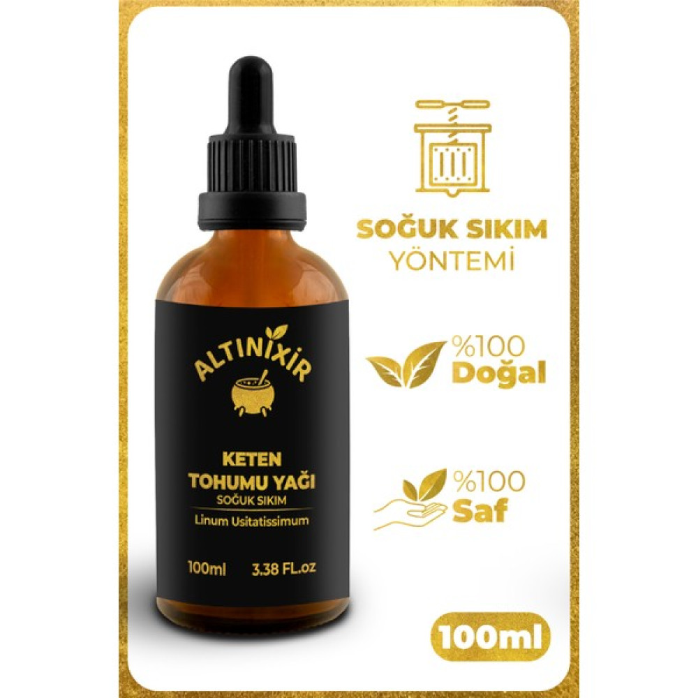 %100 Saf Keten Tohumu Yağı 100Ml - 100 ml Bitkisel Yağlar Fiyatı