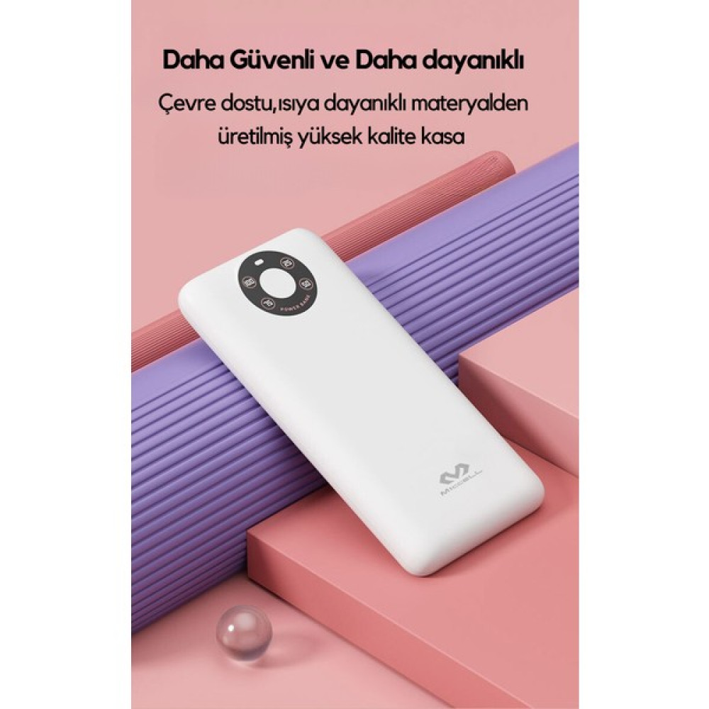 10.000 Mah Powerbank Çift Usb Çıkışlı Lityum Polimer Bataryalı Taşınabilir Şarj Cihazı Hızlı Şarj özellikli Powerbank - Siyah - Beyaz Taşınabilir Şarj Cihazı - Powerbank Fiyatı