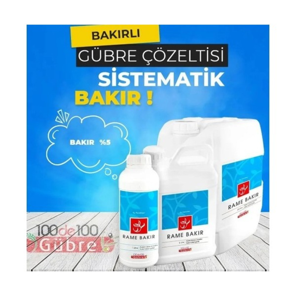 100de100Gübre Meyve Ağaçları İçin Sıvı Bakır Sülfat Gübre Hazır Sıvı Bordo Bulamacı Göztaşı 40 Lt Gübre Fiyatı