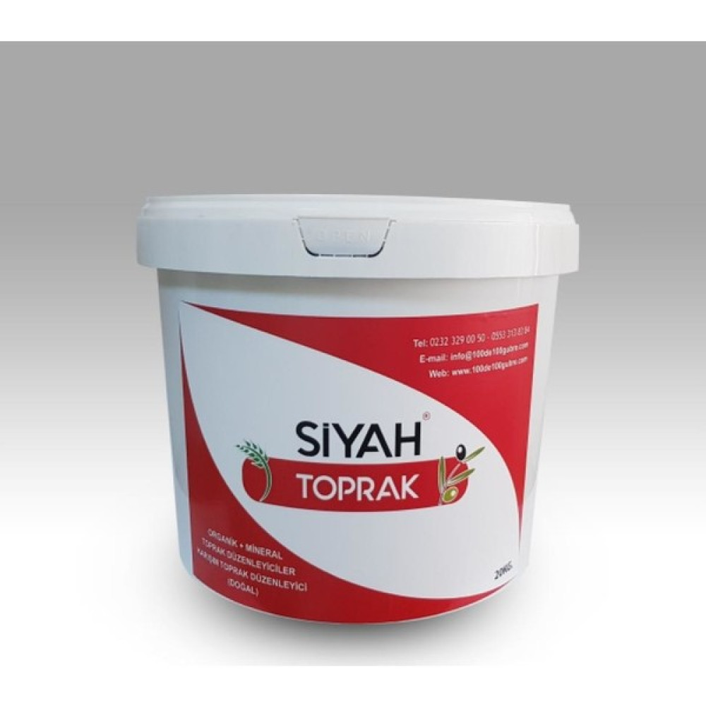 100de100Gübre Siyah Toprak Toprak Düzenleyici 20 kg Kova - 20 Kg. Gübre Fiyatı