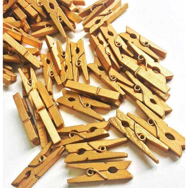 100'LÜ Gold Ahşap Mandal 2.5cm (10'lu PAKET-1000 Adet) Diğer Fiyatı