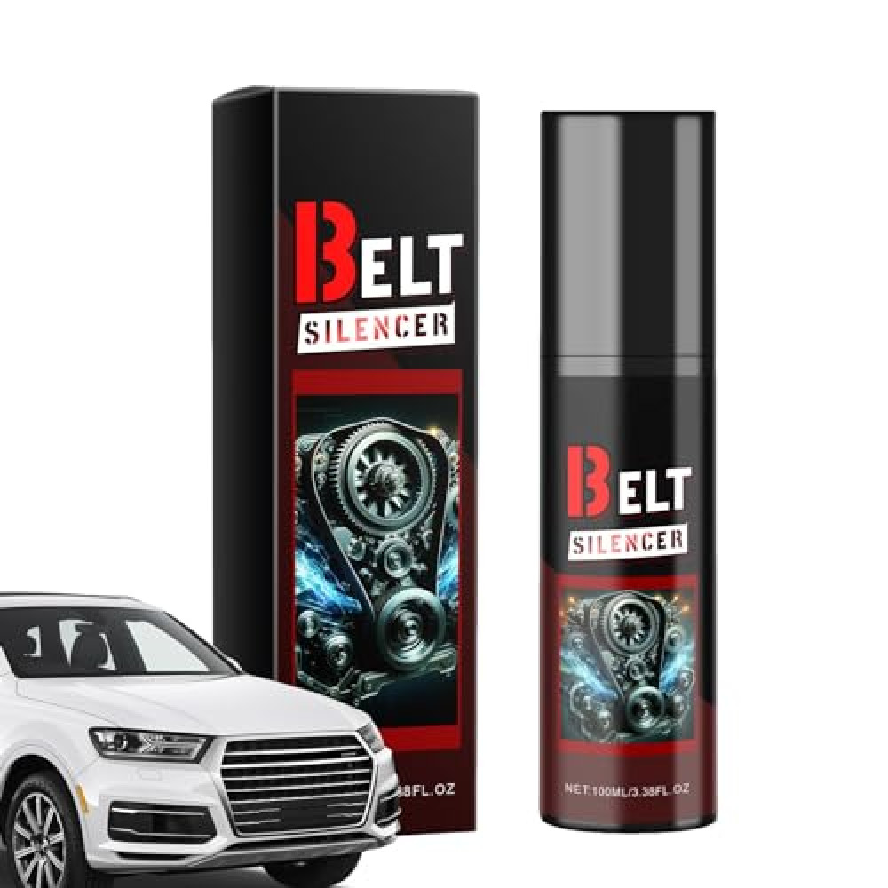 100ml Car Belt Noise Spray - Automotive Belt Spray- Anti-Age Friction Reducer, Prolongs Belt Life Spray- Dressing | Automobile Engine Belt Silencer, Anti Age Belt Life Protective Friction Reducer