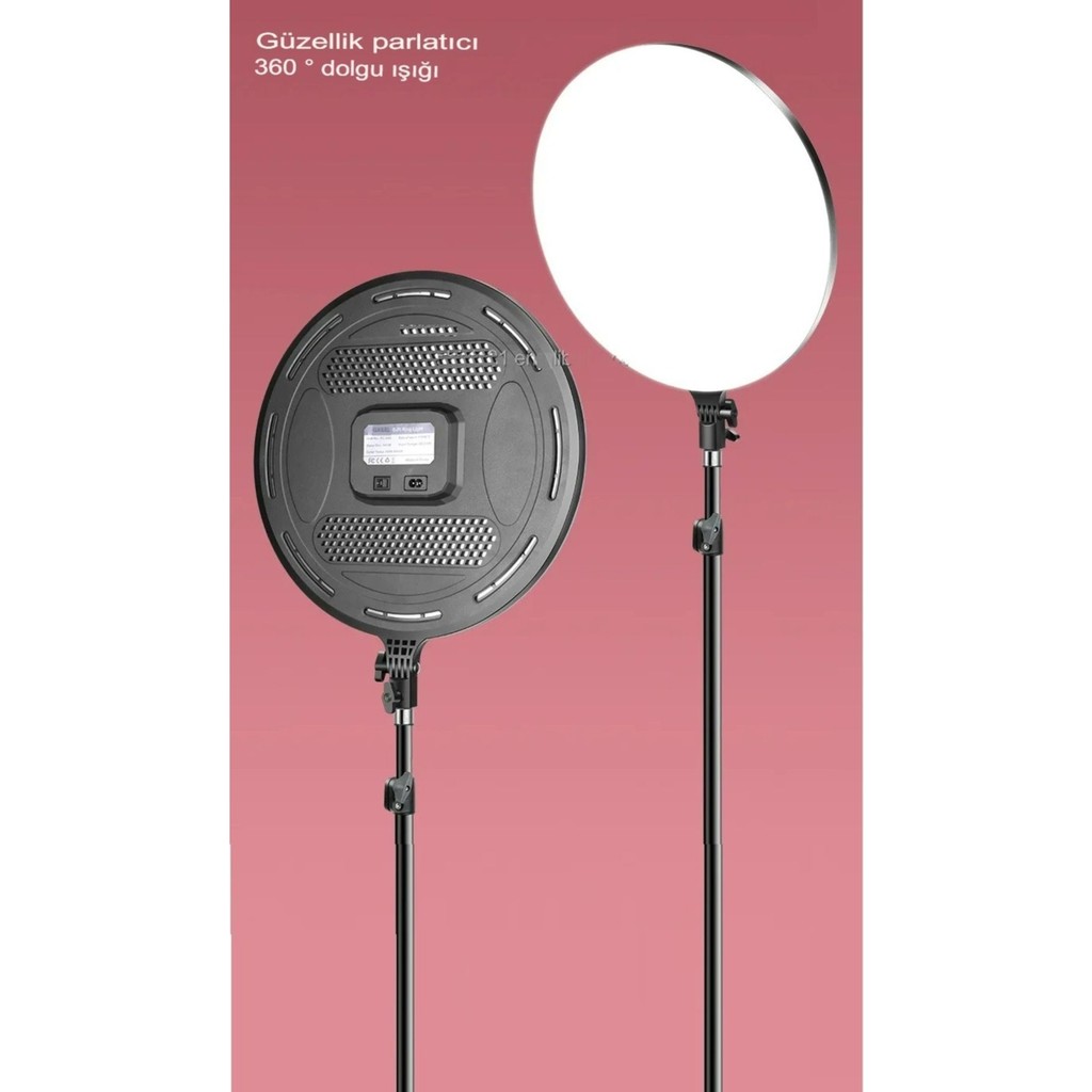 100W 21 Inç Yuvarlak Fotoğraf Stüdyosu LED Lambası Soft Ring Işık Paneli Uzaktan Kumandalı Tripodlu Hafıza Kartları Fiyatı
